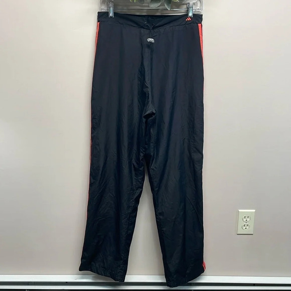 Adidas Vintage Mesh Lined 3 Stripe Track Windbreaker Pants AUZ001 Large - Picture 1 of 16